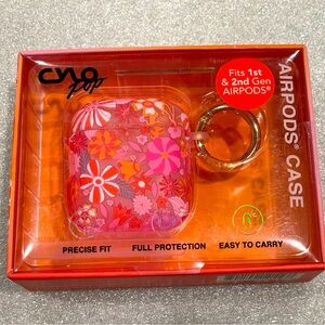 ☀️☀️2/$10 NIB Cylo Pink and Orange Floral AirPods Protective Case. 1st & 2nd Gen